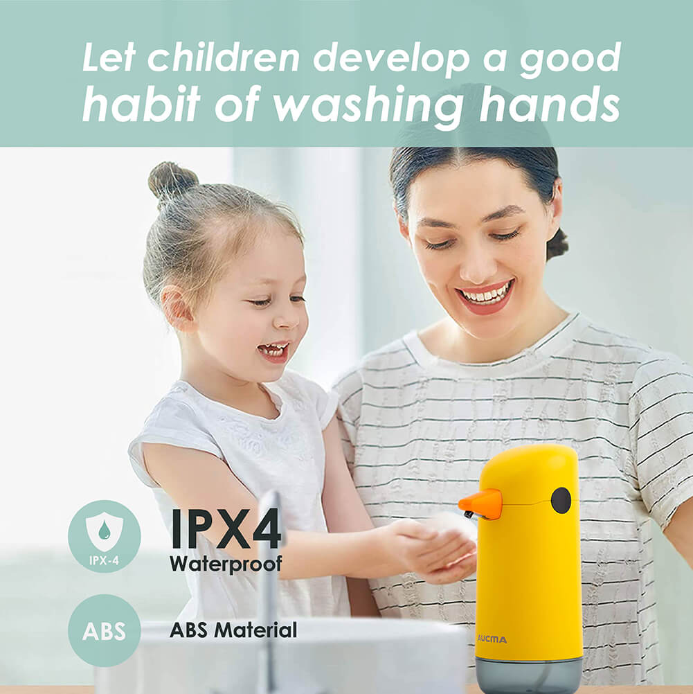 Yellow Duck Cute Cartoon Design Automatic Soap Dispenser
